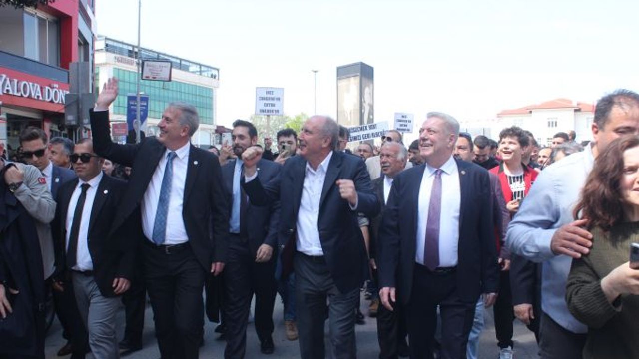 Muharrem İnce'ye Yalova’da coşkulu karşılama