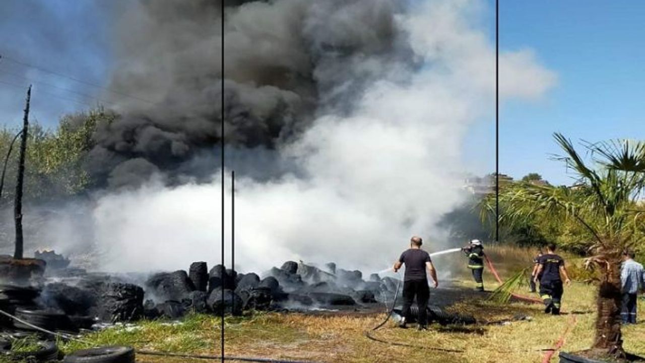 Çiftlikköy’de korkutan sera yangını