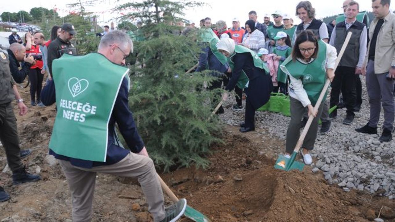 Cumhuriyetin yüzüncü yılına özel 100 fidan dikildi