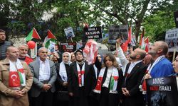AK Parti yönetiminden Filistin eylemi
