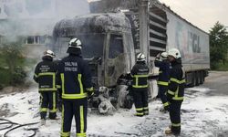 Yalova'da seyir halindeki iki araç yandı