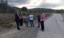 Çınarcık’ta heyelandan çöken yol asfaltlandı