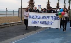 Yalova'da Kanser Farkındalık Yürüyüşü Gerçekleştirildi