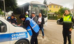 Çiftlikköy’de Servis Araçlarına Sıkı Denetim