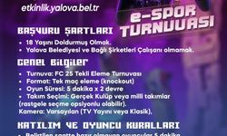 Yalova Belediyesi’nden Gençlere Özel FC 25 E-Spor Turnuvası!