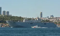 TCG Anadolu Boğaz’da Teknofest Mavi Vatan Geçişinde