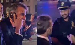 Macron’un Aracı Trump’ın Konvoyu İçin Durduruldu