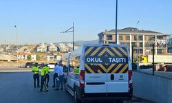 Okul Servislerine sıkı denetim: 4 Araç trafikten men edildi