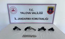 Yalova’da Ruhsatsız Silah Operasyonu: 3 Tabanca Ele Geçirildi