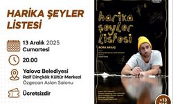 “Harika Şeyler Listesi” Yalova’da Sahne Alıyor: Bora Akkaş’tan Unutulmaz Performans