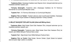 Yalova’da 2026 Gösteri ve Yürüyüş Alanları Açıklandı