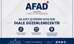 Yalova’da 58 İşyeri Satışa Çıkıyor
