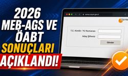 2026 MEB-AGS ve ÖABT Sonuçları Açıklandı: Sorgulama Ekranı