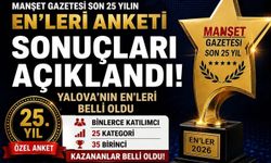 Yalova'da 25 Yılın Enleri Seçildi: İşte Kazanan İsimler