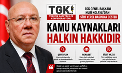 TGK Genel Başkanı Nuri Kolaylı’dan Siirt Yerel Basınına Destek: "Kamu Kaynakları Halkın Hakkıdır"