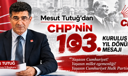 Mesut Tutuğ’dan CHP’nin 103. Kuruluş Yıl Dönümü Mesajı  Cumhuriyet Halk Partisi (CHP) Yalova İl Başkanı Mesut Tutuğ, CHP