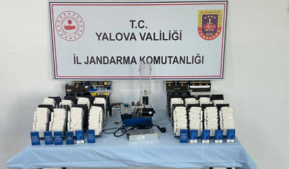 Yalova’da Kaçak Tütün Operasyonu: 27 Bin Makaron ve 16 Kilo Kıyılmış Tütün Ele Geçirildi