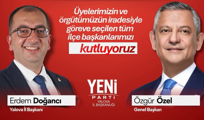 Yeni Parti Yalova İl Başkanı Erdem Doğancı: “Hedefimiz İktidar”