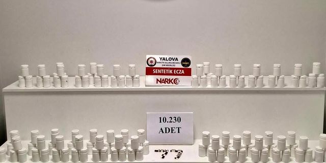 Yalova’da Narkotik Operasyonu: 10 Bin 230 Uyuşturucu Hap Ele Geçirildi, 2 Kişi Tutuklandı