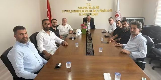 İnşaat Mühendisleri Odası Yalova Temsilciliği’nden İl Müdürü Tuncay Mülayim’e Ziyaret