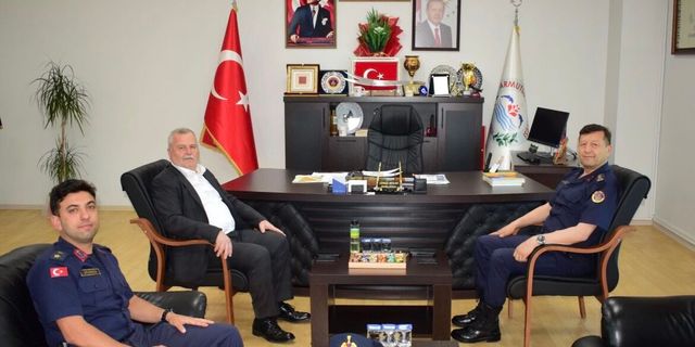 Jandarma Komutanlarından Başkan Arslan’a Ziyaret