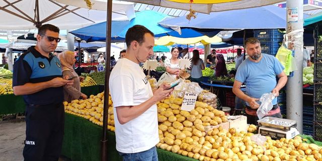 Yalova Belediyesi'nden Pazar Yerlerinde Künye Denetimi