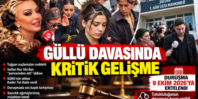 Güllü davasında ilk duruşmada Tuğyan Ülkem Gülter suçlamaları reddetti. Sultan Nur Ulu dikkat çeken iddialarda bulundu.