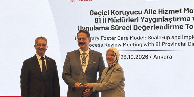 Yalova’ya Geçici Koruyucu Aile Modeli Ödülü