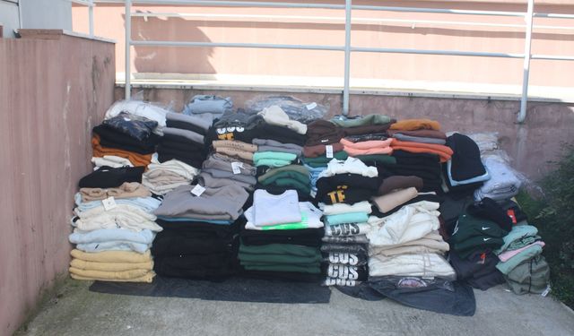 Zehir tacirleri 350 bin TL’lik çalıntı kıyafetle yakalandı