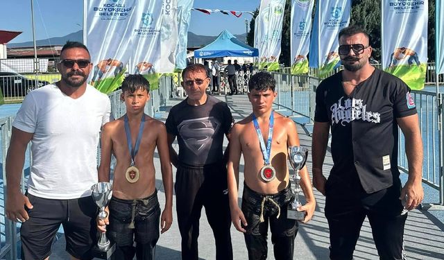 Kocaeli yağlı pehlivan güreşlerinde Altınova başarısı