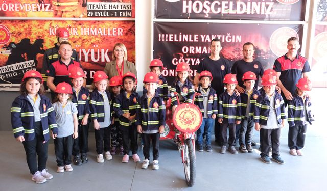 Başkan Fazlaca İtfaiye Haftasını miniklerle kutladı