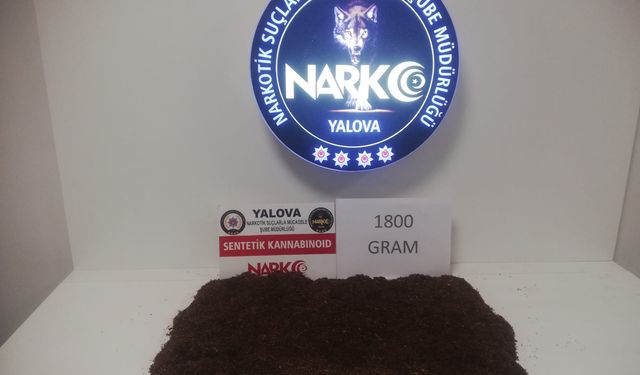 Yalova’da Uyuşturucu Operasyonu: 1 Kilo 800 Gram Sentetik Kannabinoid Ele Geçirildi