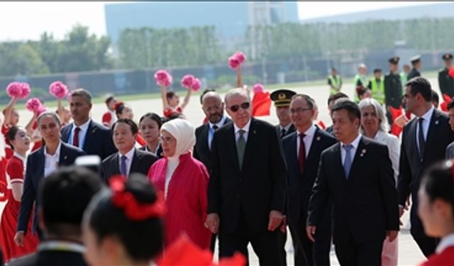 Cumhurbaşkanı Erdoğan Çin’de: Şanghay İşbirliği Örgütü Zirvesi için Tiencin’de