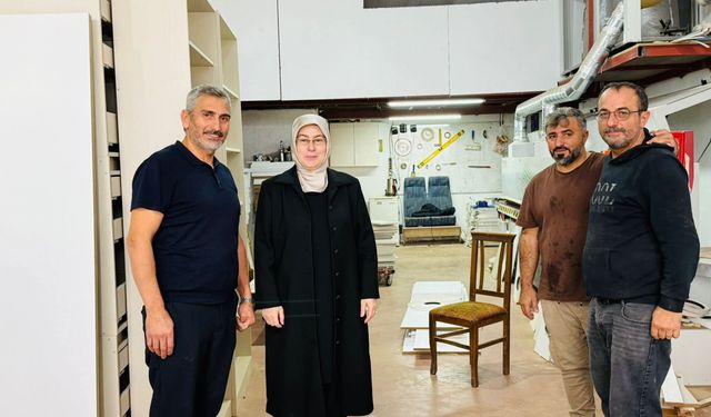 Milletvekili Meliha Akyol’dan Kirazlı Sanayi Sitesi Esnafına Destek Ziyareti