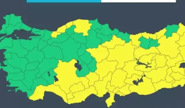 Türkiye’de 42 İle Sarı Kodlu Hava Uyarısı — Sıcaklıklar Düşüyor, Kar ve Fırtına Bekleniyor