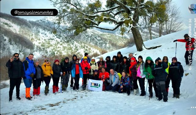 YALOVA’DA TEMA KURUCU ÖNDERLERİ DOĞADA ANILDI