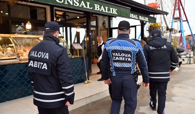 Yalova’da Zabıta Denetimi: Kuver ve Servis Ücretine Sıkı Takip