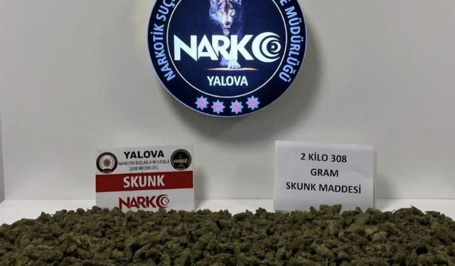 Yalova’da Narkotik Operasyonu: 2 Kilo 308 Gram Uyuşturucu Ele Geçirildi