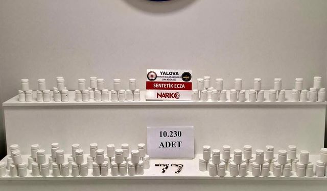 Yalova’da Narkotik Operasyonu: 10 Bin 230 Uyuşturucu Hap Ele Geçirildi, 2 Kişi Tutuklandı