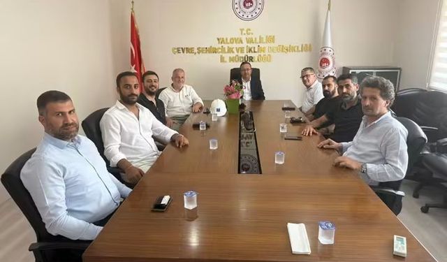 İnşaat Mühendisleri Odası Yalova Temsilciliği’nden İl Müdürü Tuncay Mülayim’e Ziyaret