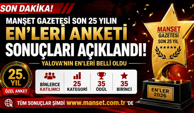 Yalova'da 25 Yılın Enleri Seçildi: İşte Kazanan İsimler