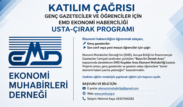 EMD'den Gençler İçin Ekonomi Muhabirliği Eğitimi