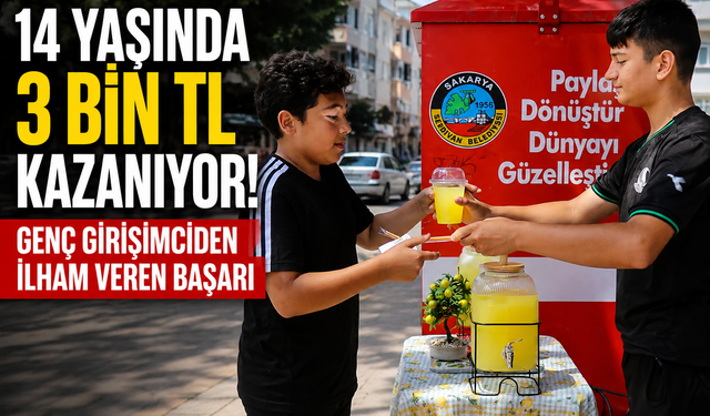 14 Yaşındaki Genç Limonata Satarak Harçlığını Çıkardı