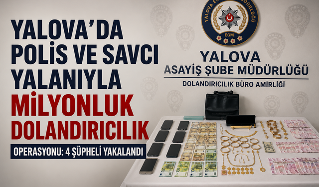 Yalova'da Milyonluk Dolandırıcılık Operasyonu