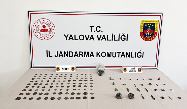 Yalova'da Jandarmadan Tarihi Eser Operasyonu: 256 Obje Yakalandı