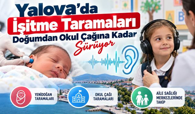 Yalova’da İşitme Taramaları Doğumdan Okul Çağına Kadar Sürüyor