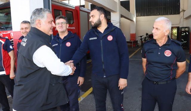 Gürel’den İtfaiye Haftası’nda İtfaiye Müdürlüğü’ne Ziyaret