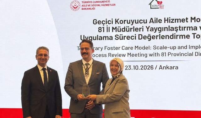 Yalova’ya Geçici Koruyucu Aile Modeli Ödülü