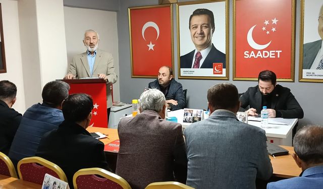 Saadet Partisi Yalova’da Birim Başkanları Toplandı: Gündem Yol, Altyapı ve Gençlik