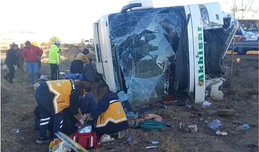 Aksaray'da otobüs devrildi: 6 ölü, 25 yaralı